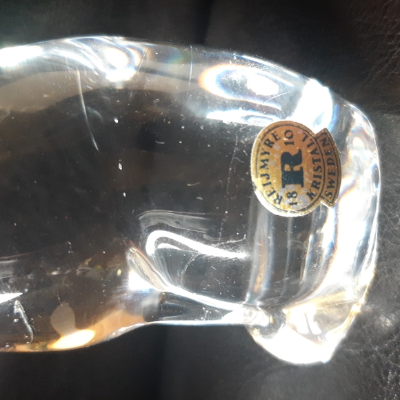 Reijmyre Kristall Sweden Cat Clear Art Glass Figurine Paperweight - Picture 3 of 5